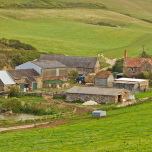 A farm in the countryside in England