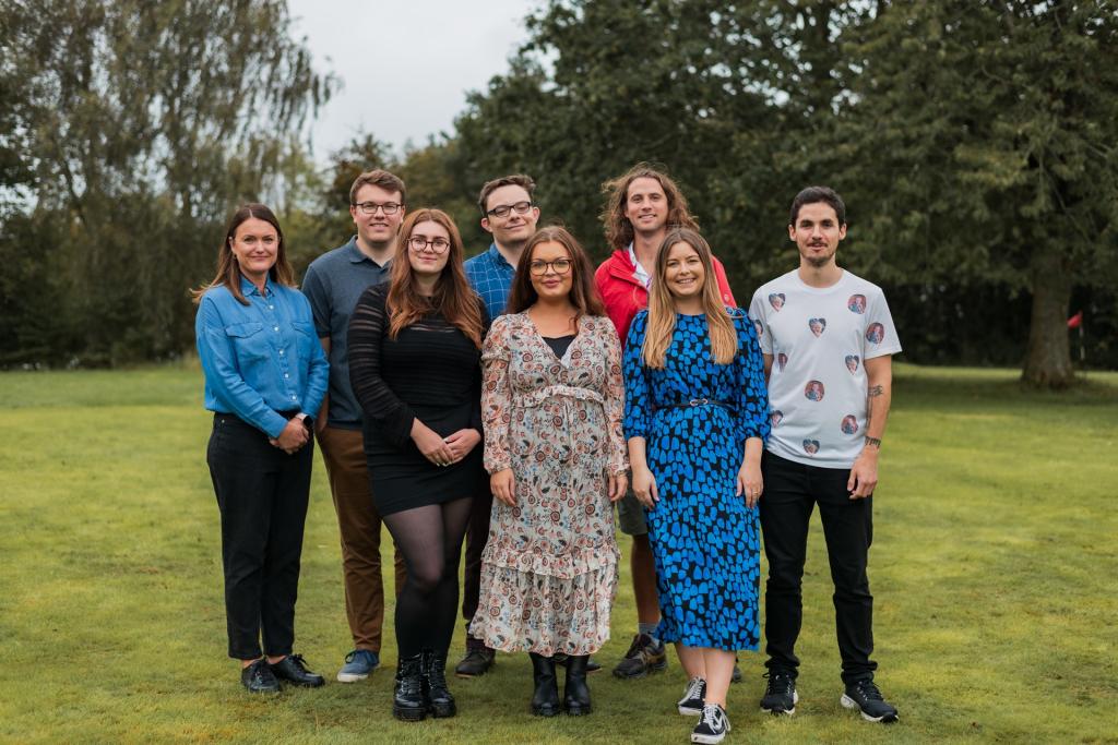 Photograph of stephens scown employee trustees at 2023 whole firm away day