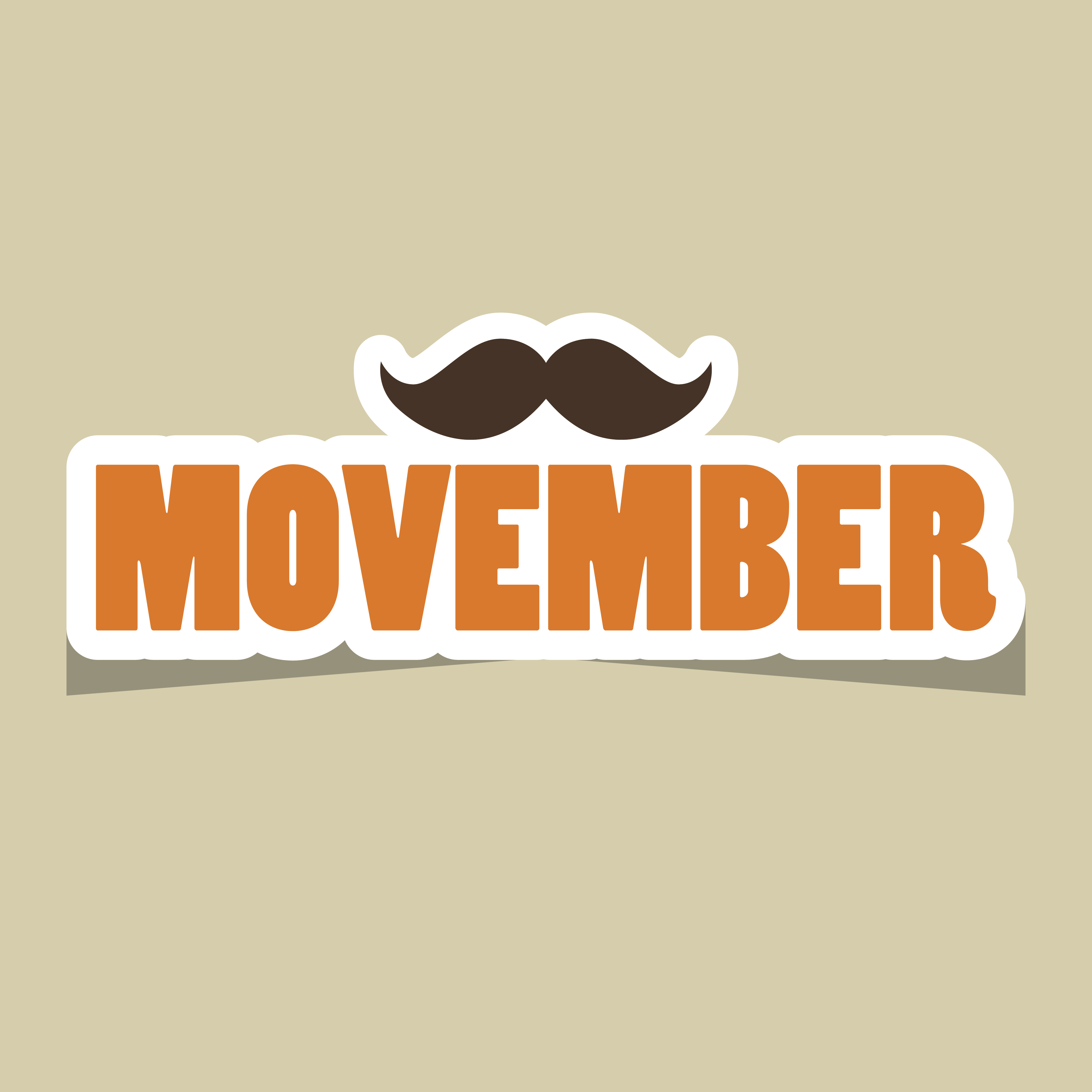 Movember logo with mustache. - Stephens Scown